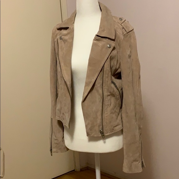 BLANKNYC Denim Pink Suede Moto Jacket - Picture 6 of 6